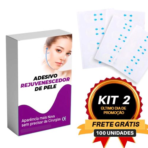 Lift Facial Up - Adesivo Esticador Invisível BL11 Beleza Week 100 Adesivos (MAIS VENDIDO🥇) 